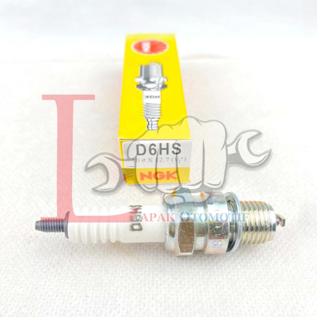 -LOI- BUSI NGK D6HS ORIGINAL BEBEK JADUL ASTREA GRAND BORING C90 C800