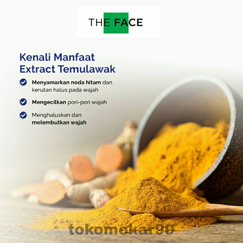 SABUN BATANG THE FACE TEMULAWAK 40g BPOM RESMI ORIGINAL