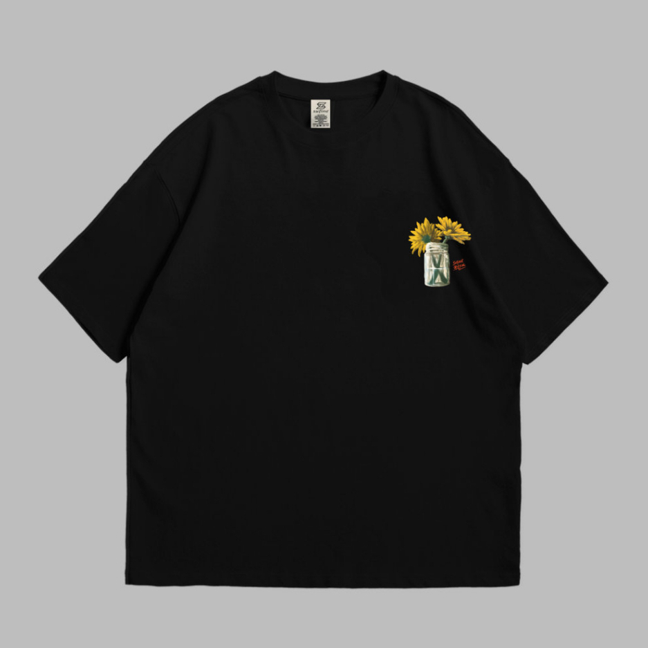 Sufine Cotton Oversized Tshirt Flower 25- Kaos Oversized