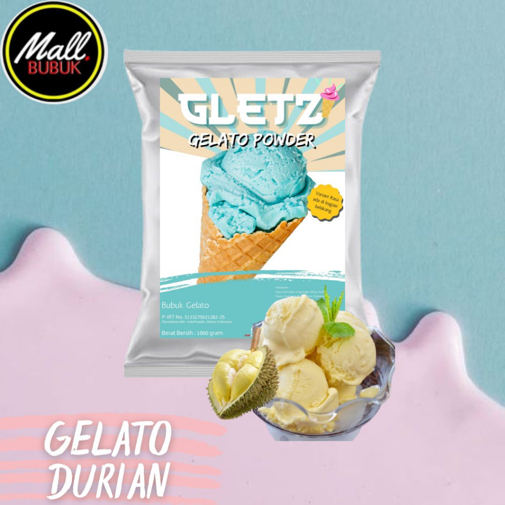 

GELATO DURIAN 1Kg I Bubuk GELATO DURIAN I GELATO POWDER 1Kg