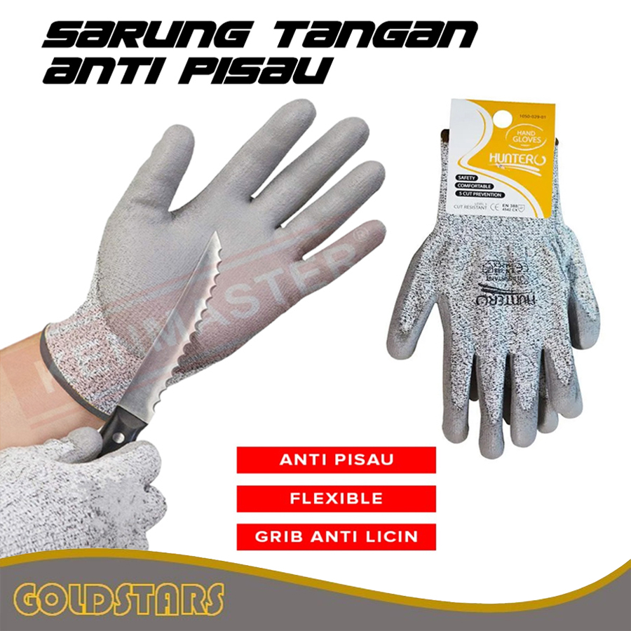 Sarung Tangan Anti Pisau Guntero Sarung Tangan Cut Resistant/Safety