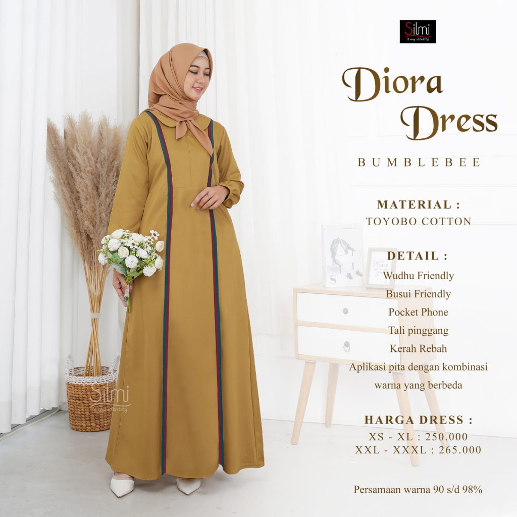 Diora Dress Gamis 2023 Original Branded