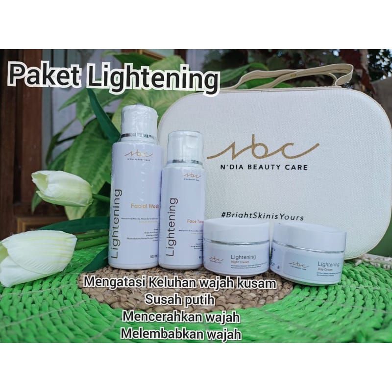 NBC paket whitening / NBC PAKET LIGHTENING / N'DIA BEAUTYCARE / SKINCARE NDIA