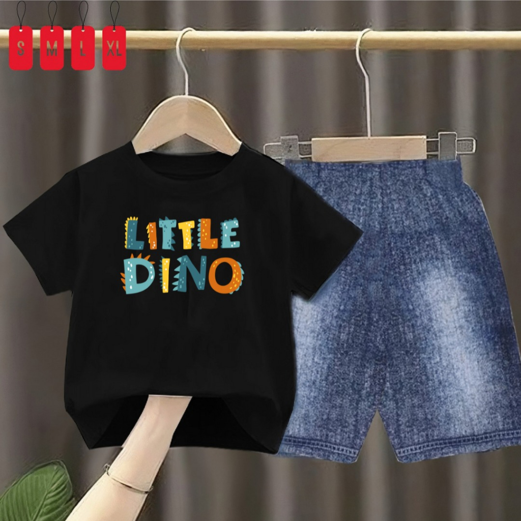 Setelan Anak Semi Jeans Pe24s/SPJ Little Dino