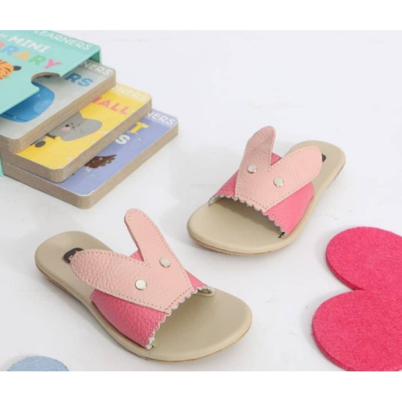 sandal kulit anak / sendal kulit anak / papirut / sandal flat
