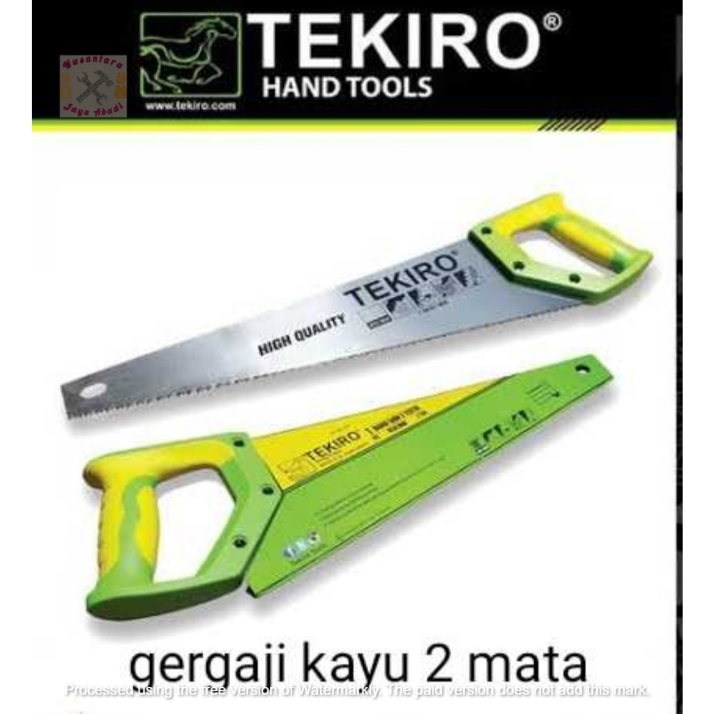 GERGAJI KAYU MATA DUA 18'' MEREK TEKIRO DAN WIPRO