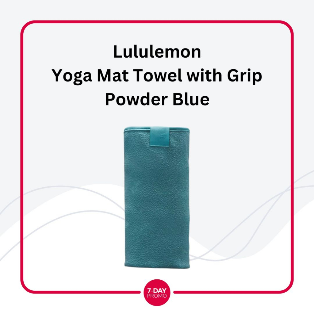 Lululemon Yoga Mat Towel with Grip - Powder Blue