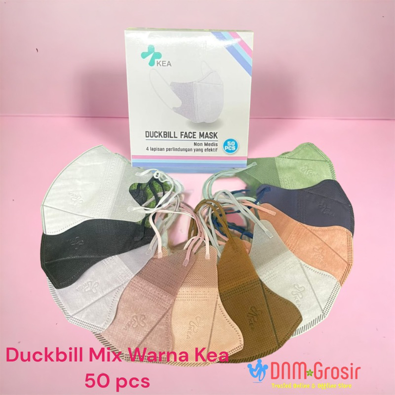 Masker Duckbill Warna Warni isi 50 pcs