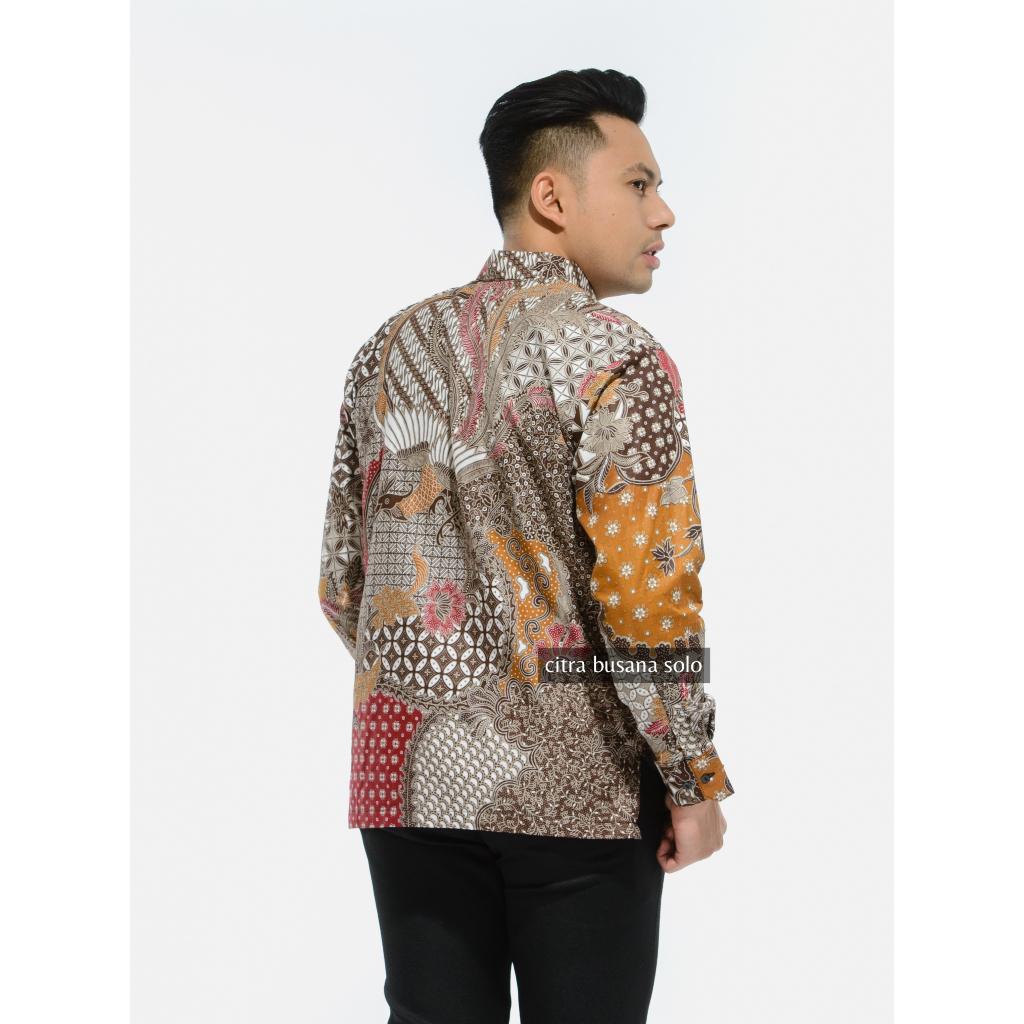 ROMO PEKSI Kemeja Batik Pria Full Furing Bahan Katun Primisima