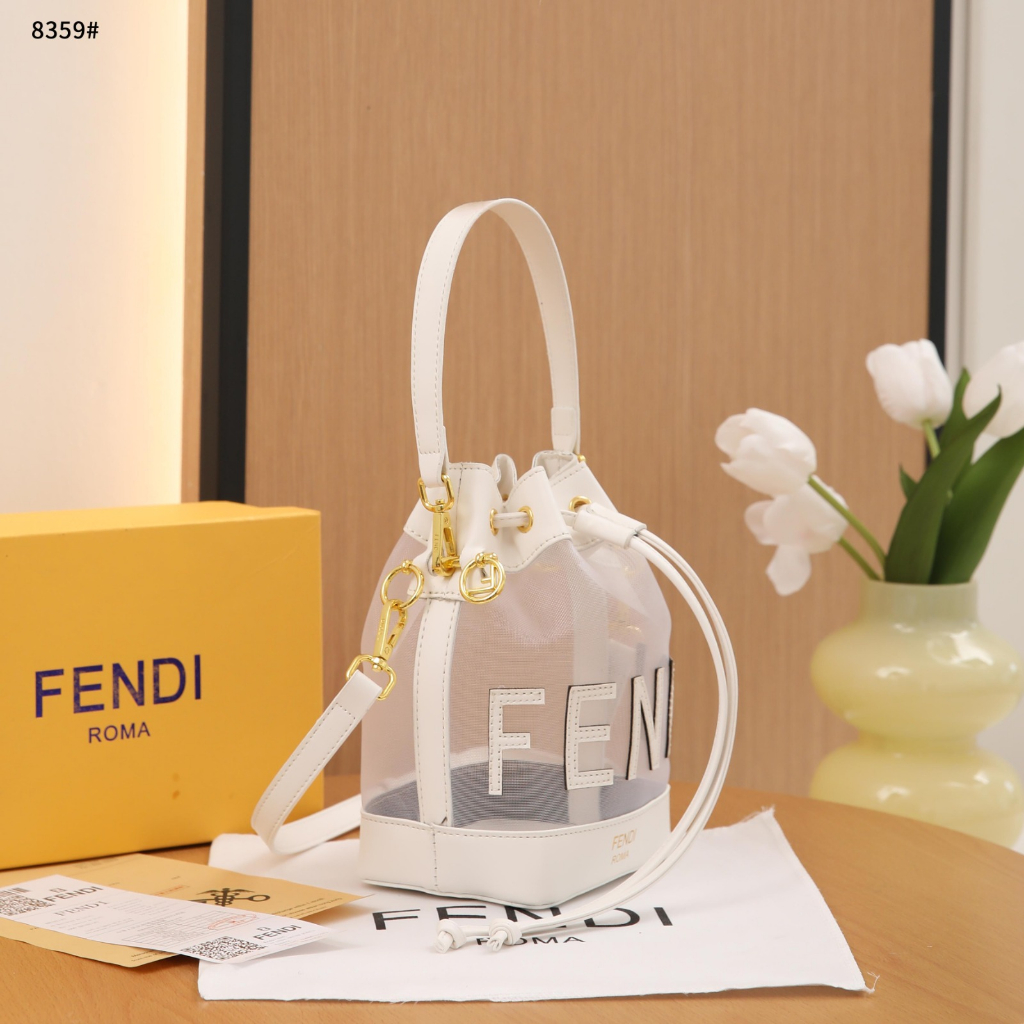 FD 8359 Mesh Mini Mon Tresor Bucket Bag