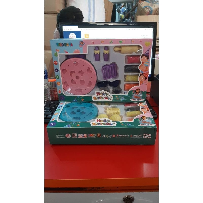 yogo bata mainan malam + cetakan dus