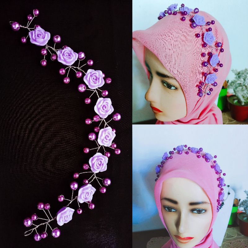 headpiece hijab| Headpiece hijab | Headpiece hiasan kepala | Tiara rambut | Tiara headpiece hijab | 