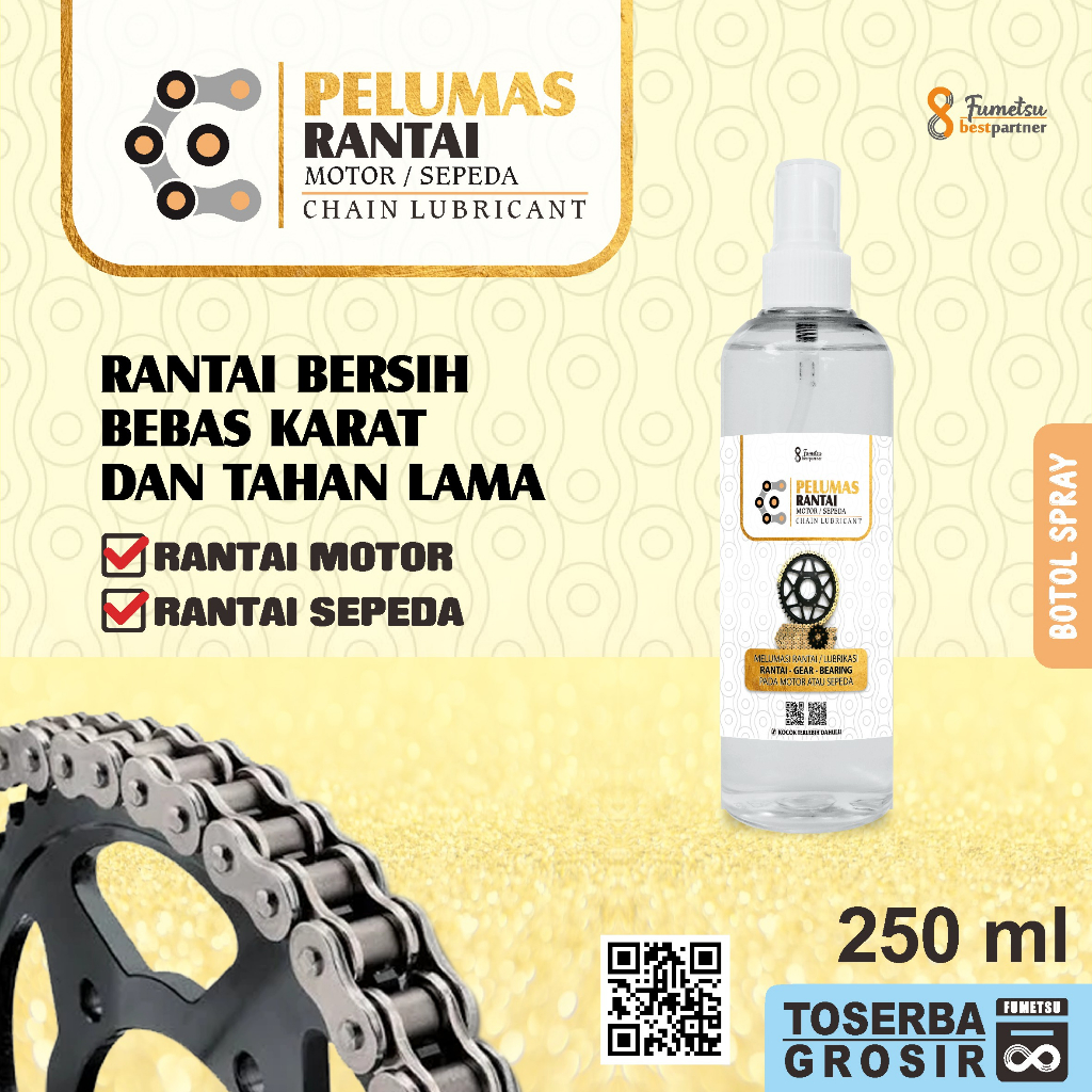 Perawatan Pembersih Sepeda Pelumas Rantai Sepeda Kemasan 250 ml spray