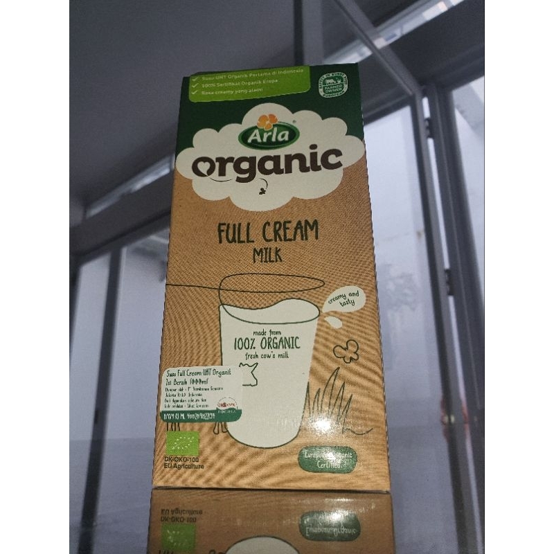 Arla Organic Full Cream Milk 1 Liter - Susu Organik Arla