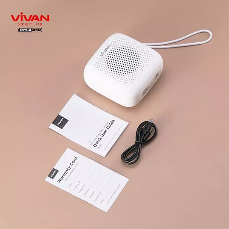 Speaker Bluetooth VIVAN VS1 Mini Wireless Audio Portable Mega Bass Waterproof IPX5 Hi-Fi