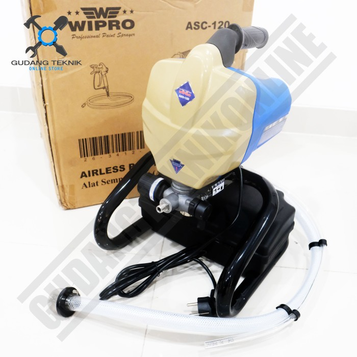 Mesin Semprot Cat Spray Gun AIRLESS ASC120 WIPRO / Spray Painter Mesin Cat Tanpa Kompresor 650 Watt ASC 120 WIPRO