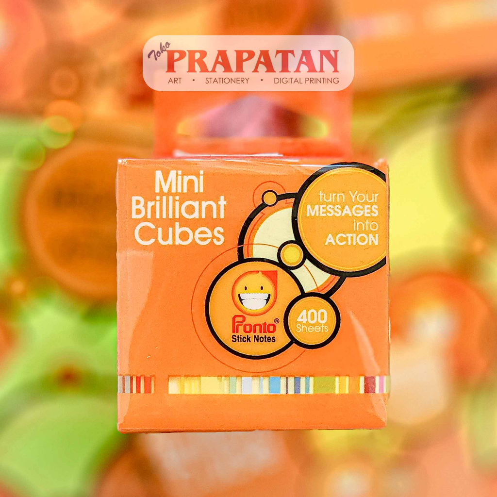 

Pronto Sticky Note MINI Brilliant Cubes 50x50mm | Notes Memo Tempel
