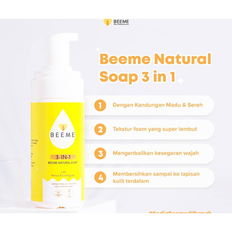 Yuki Junior - Paket Beeme Natural Soap 3 in 1 + Honey Sunscreen Lotion SPF 50+++