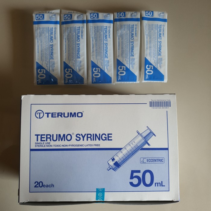 Terumo Syringe 50ml / 50cc Terumo / Spuit 50cc Lubang Pinggir