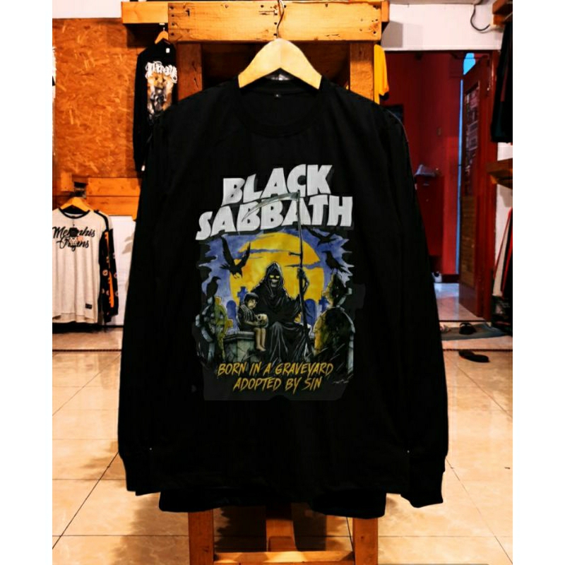 KAOS PANJANG BAND METAL BLACK SABBATH ORIGINAL DISTRO - KAOS PANJANG PRIA BAND METAL DISTRO ORIGINAL