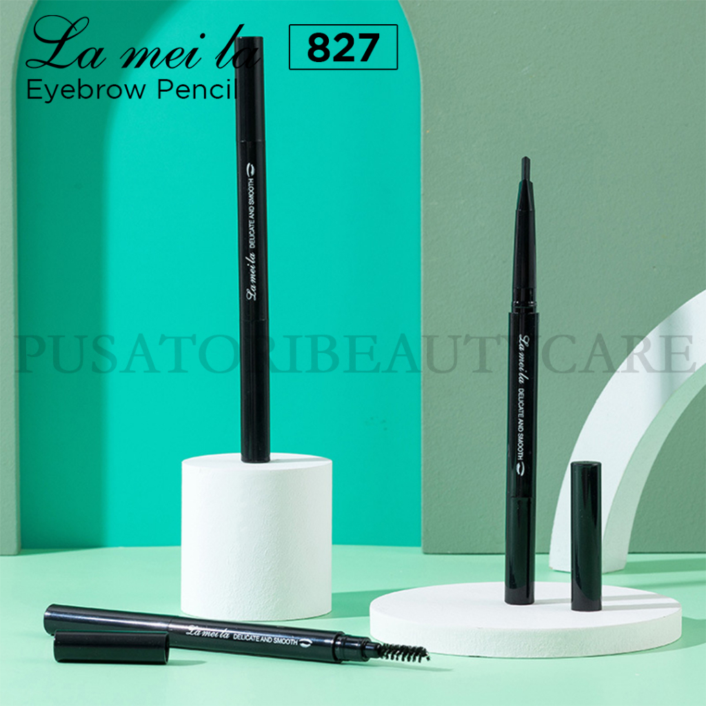 LAMEILA 827 Eyebrow Pencil Multi Effect Stereo Waterproof Pinsil Alis