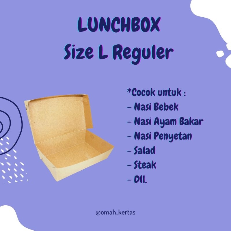 Lunchbox uk. L Reguler /LB.02/ Full Laminasi