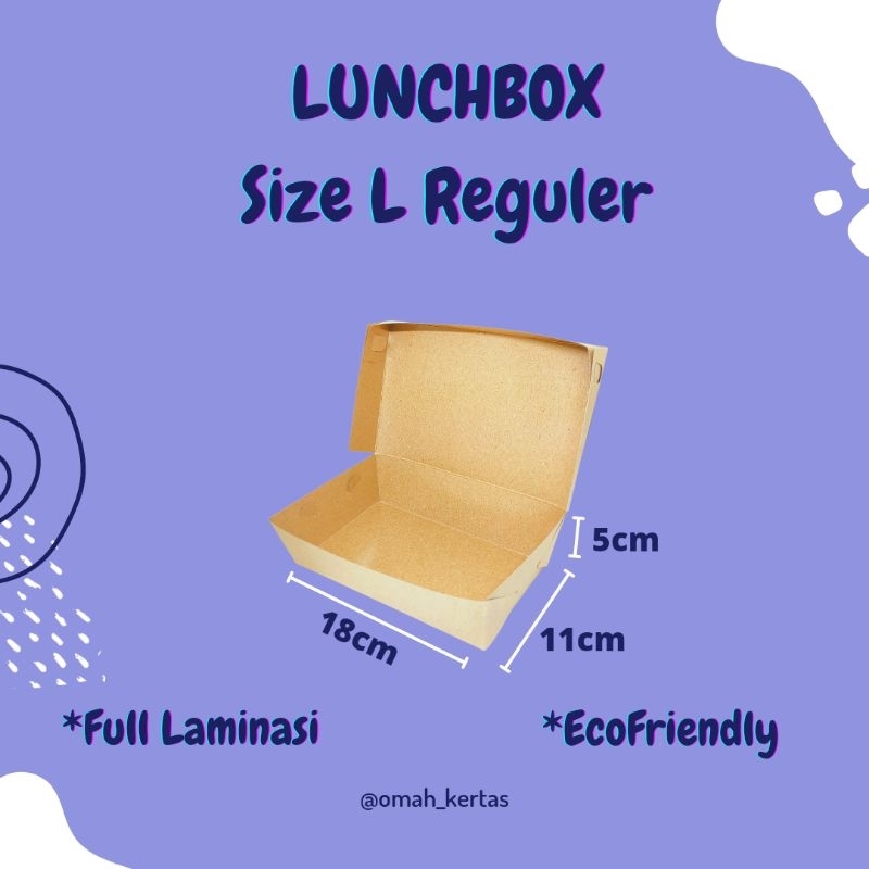 Lunchbox uk. L Reguler /LB.02/ Full Laminasi