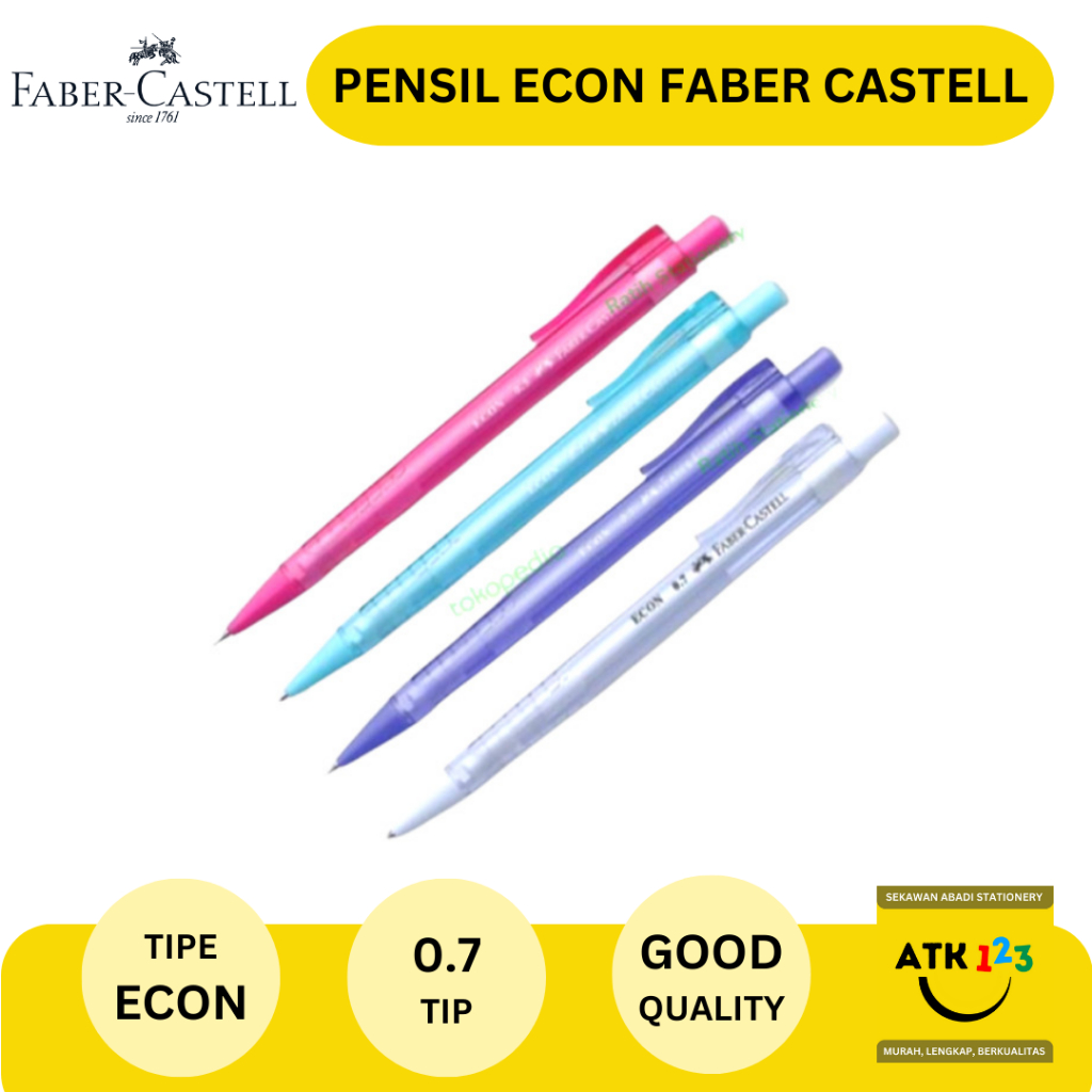 

Mekanik Pensil / Mechanic Pencil Merk Faber Castell Econ 0.7 / 0.5
