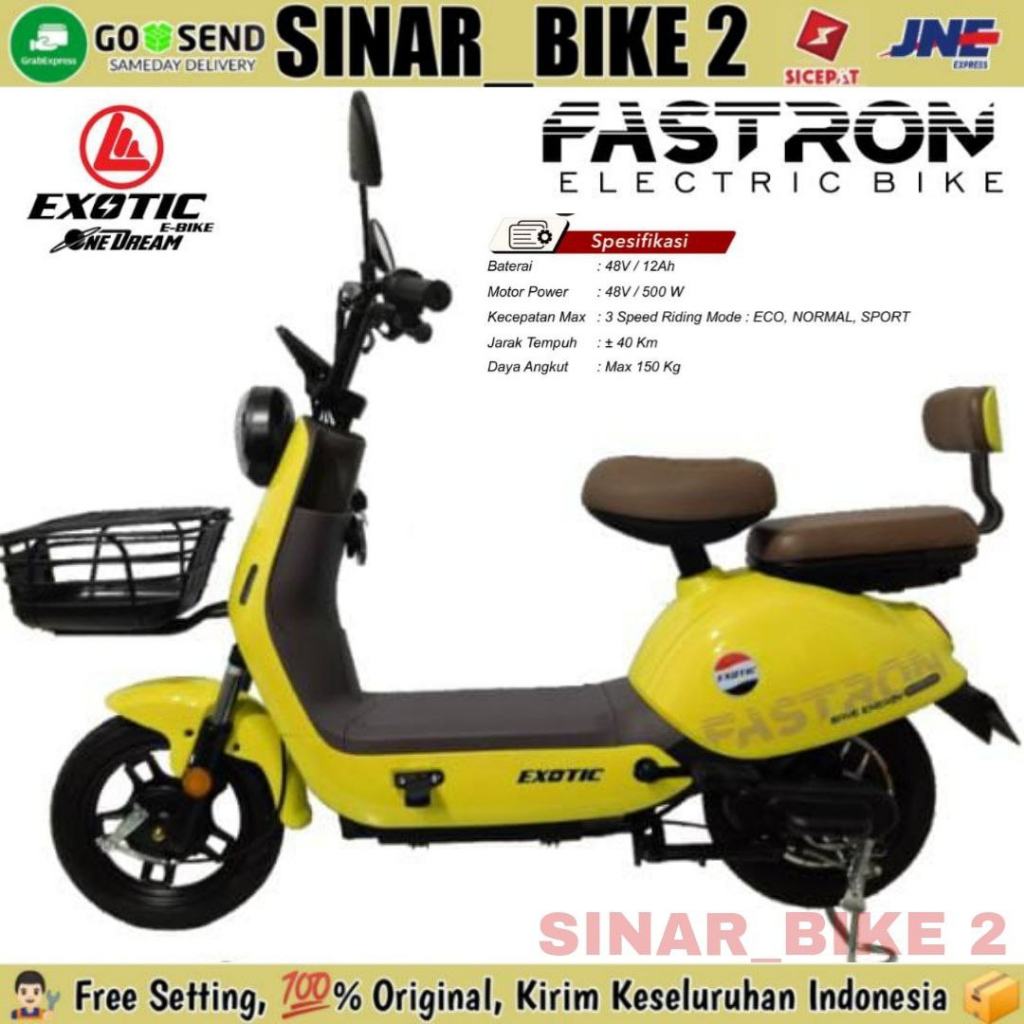 Sepeda Listrik FASTRON 500 Watt Electric E Bike By Pacific