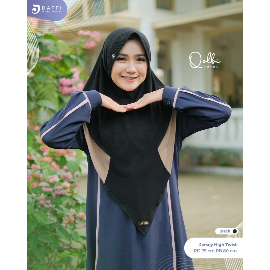 QOLBI HIJAB by DAFFI Jilbab Instan Segitiga Hijab Daily