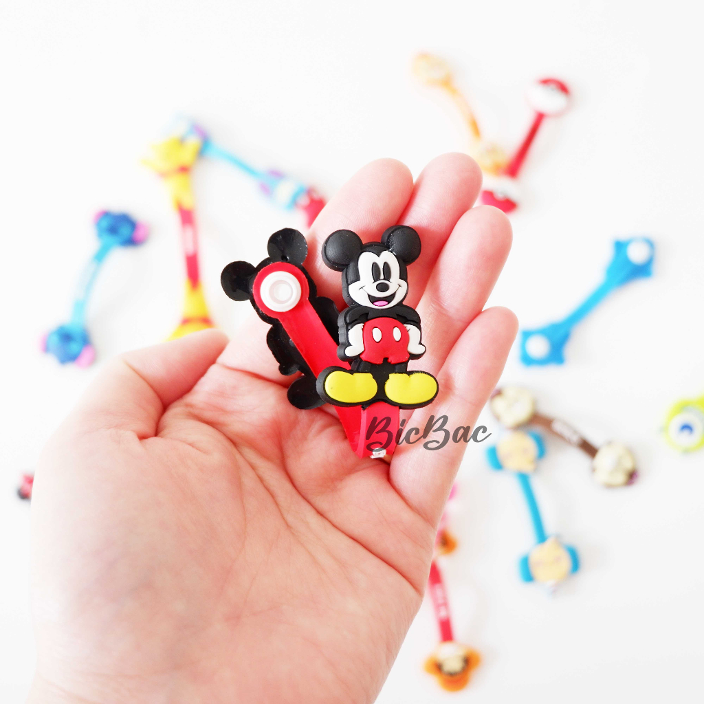 CABLE PROTECTOR PENGIKAT PENGGULUNG TEMPAT PENJEPIT KABEL HOLDER DISNEY TSUM TSUM LUCU HP IPHONE VIVO XIAMI SAMSUNG MACBOOK CHARGER CASE