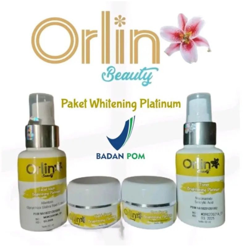 (HADIAH GRATIS) ORLIN BEAUTY/BRIGHTENING PLATINUM/KRIM PEMUTIH WAJAH/KRIM BPOM/AMAN BUMIL BUSUI/ECER