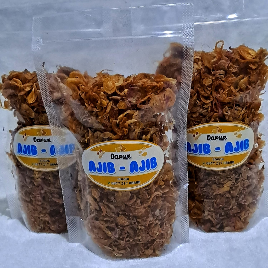 

BAWANG GORENG PREMIUM murni tanpa tambahan tepung 100gr