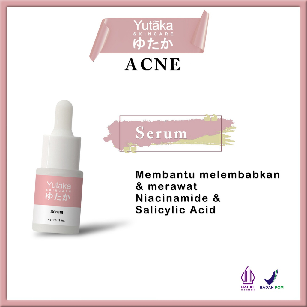 yutaka  skincare paket ACNE  5 item  ORIGNAL/yutaka Skincare 100% original /yutaka  skincare yutaka / skincare acne