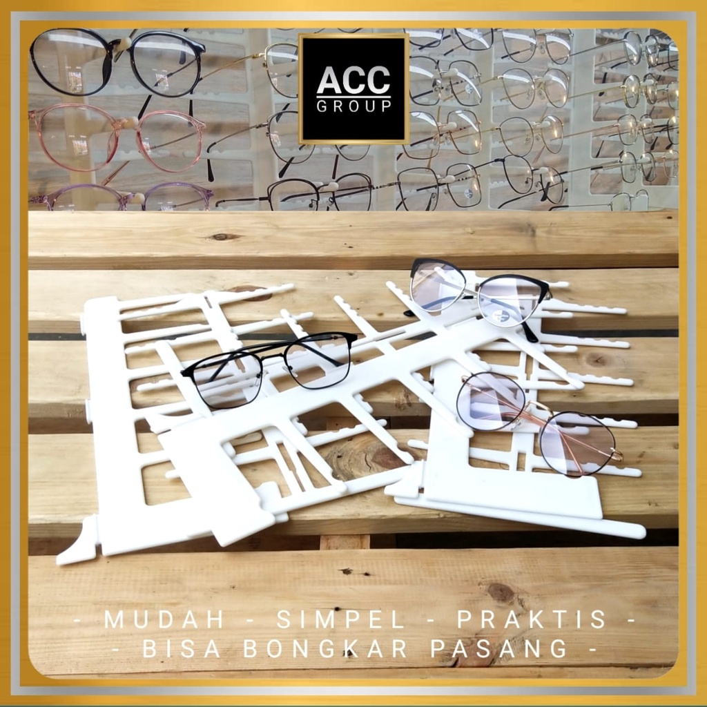 NEW PAJANGAN DISPLAY KACAMATA BAHAN PLASTIK 6 SUSUN - SPRING STYLE