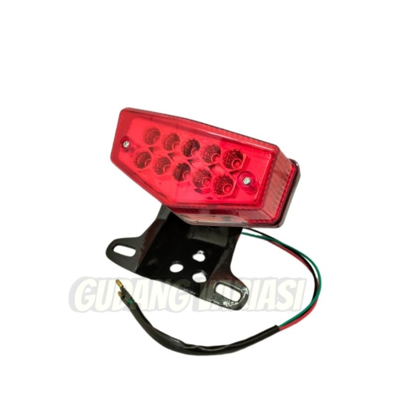 Lampu stop belakang rx king plus breket kodok dudukan lampu rx king