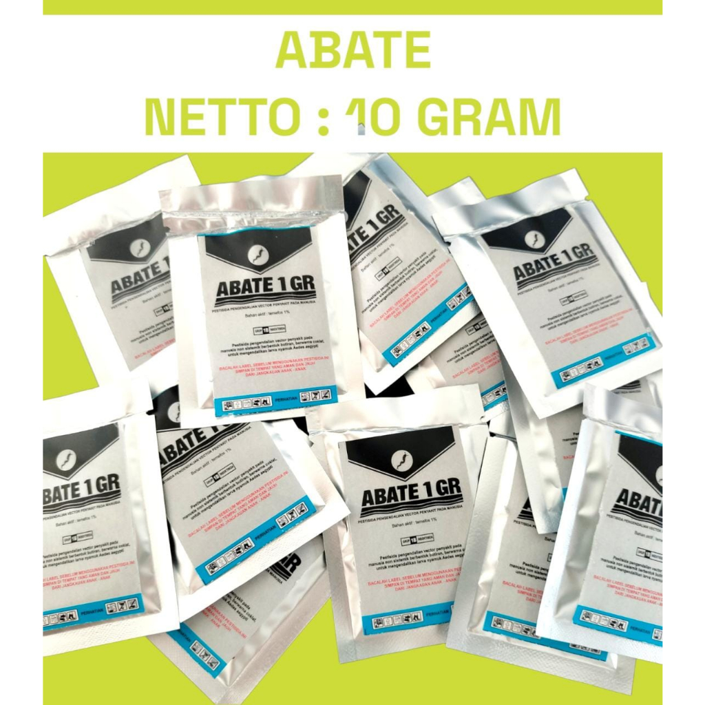 Abate 10gr obat anti jentik nyamuk kolam ikan koi