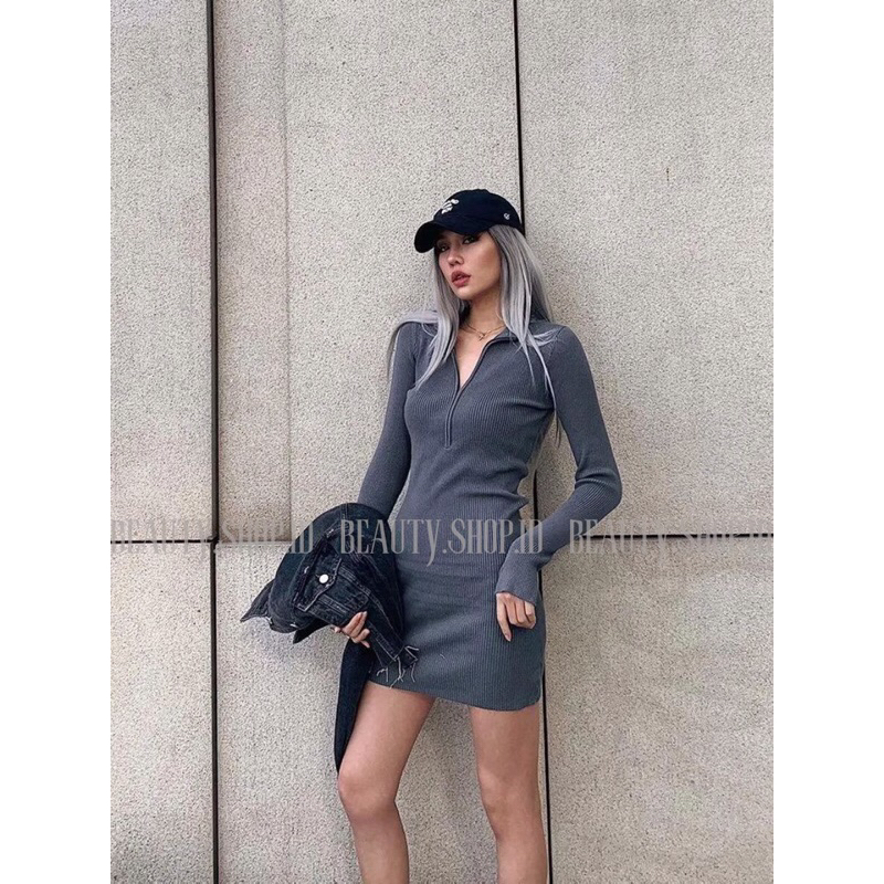 GEONSEOUL Korean Dress Import - Dress Knit Import