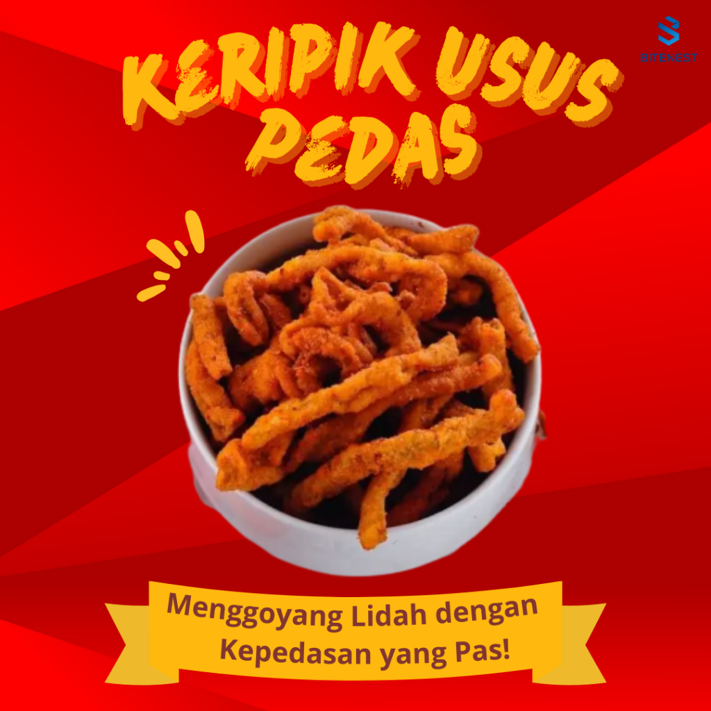 

Keripik Usus Pedas