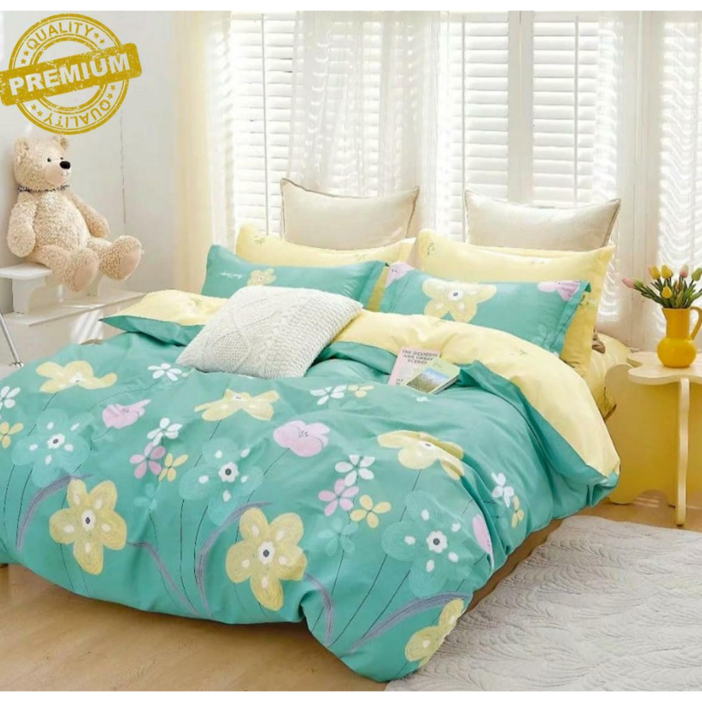 SPREI RANDOM SPREI AESTHETIC HOMEMADE (Uk 180 x 200 x 20) EMILY MOANA LIVIA DINO BLACK SUNSHINE LOVELY LOVENA LIVIA MELODY APEL