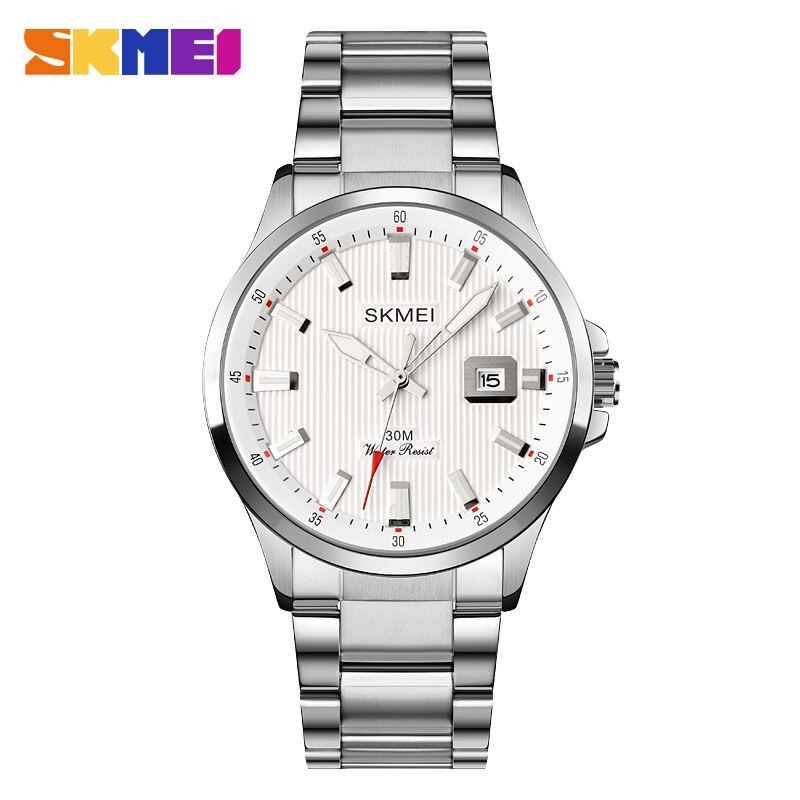 SKMEI Jam Tangan Analog Pria Stainless Steel - 1654