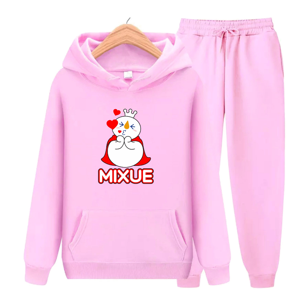 FenishaStore MIXUE ICE CREAM Sweater Atasan dan Setelan Anak Usia 4-14Thn