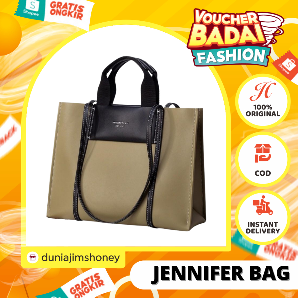 Jims Honey Jennifer Bag Totebag Wanita Tas Kerja Kuliah