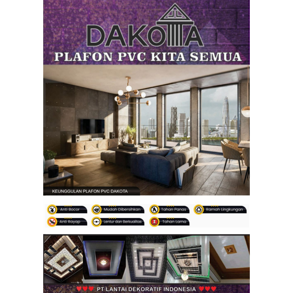 PLAFON PVC DAKOTA 4M