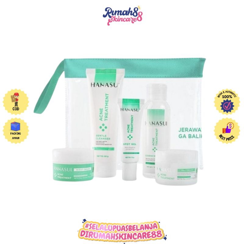 HANASUI Acne Treatment Series Package PAKET HANASUI ACNE