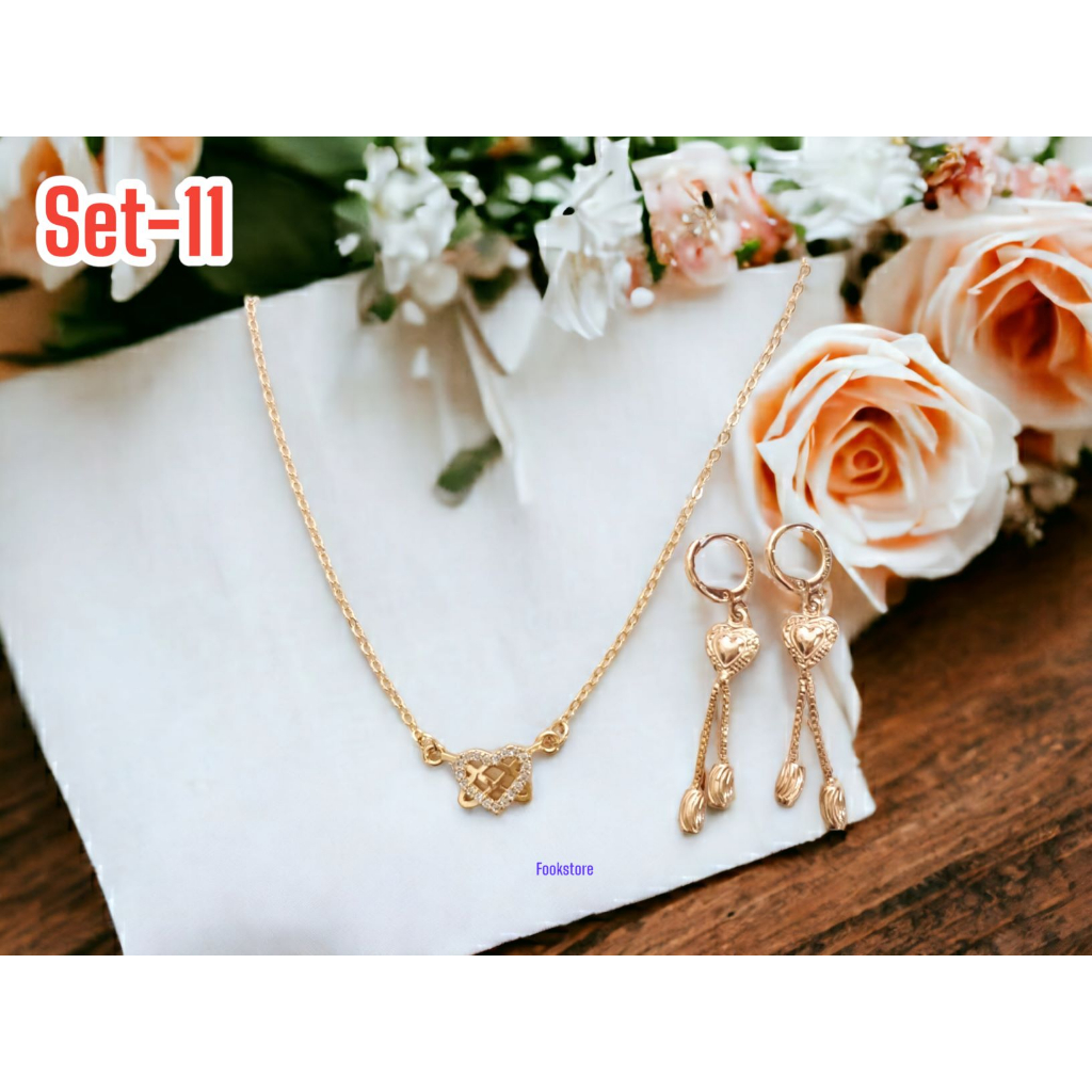 TERLARIS SET KALUNG WANITA XUPING/ANTI ALERGI