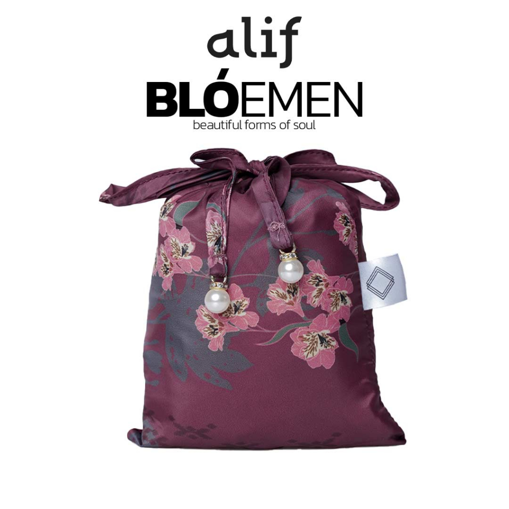 ALIF MUKENA MINI MOTIF PARASUT PREMIUM KOREA TRAVEL - VINCA IN MAROON ( MKN-213 )