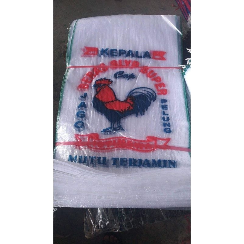 karung beras 25 kg cap ayam jago