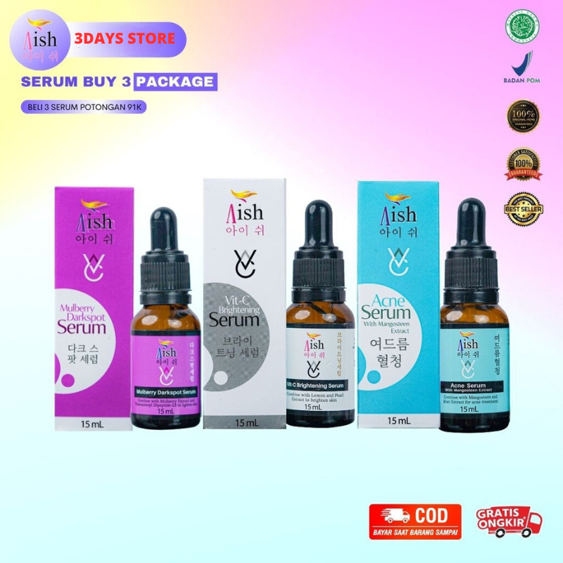 Aish Korean Beauty Serum Acne Serum, Brightening Serum, Darkspot Serum