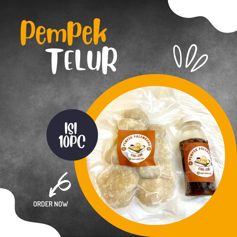 

Pempek Palembang CheChe Telur Isi 10Pc Pempek